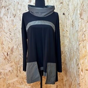 Joseph Ribkoff - Athleisure Tunic Top with Pockets - Street Chic - Contemporary